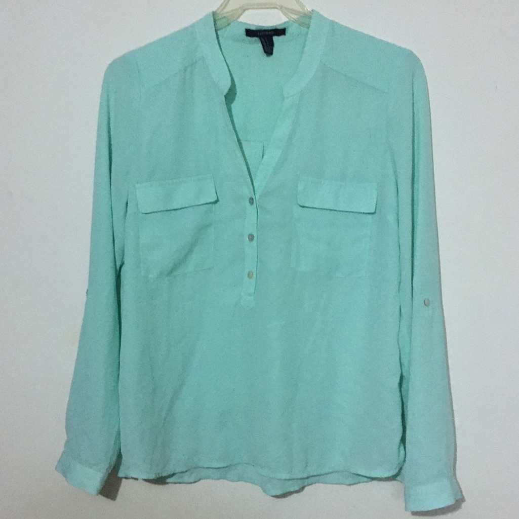 F21 Mint Blouse